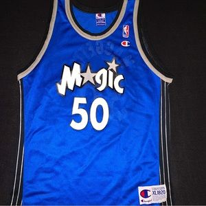Vintage Champion NBA Corey Maggette Orlando Magic #50 Blue Rookie Jersey 18-20